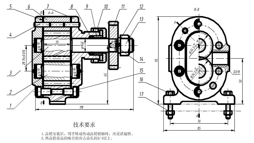 大東海泵業齒輪泵結構圖2