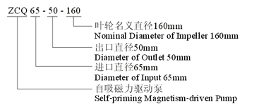 大東海泵業(yè)自吸式磁力泵型號意義