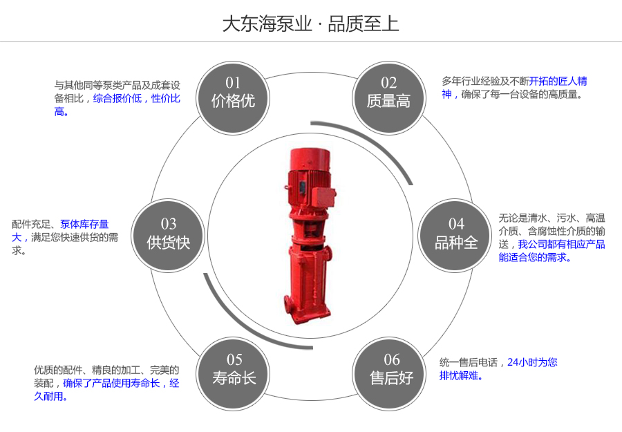 大東海泵業(yè)多級(jí)消防泵質(zhì)量保證圖